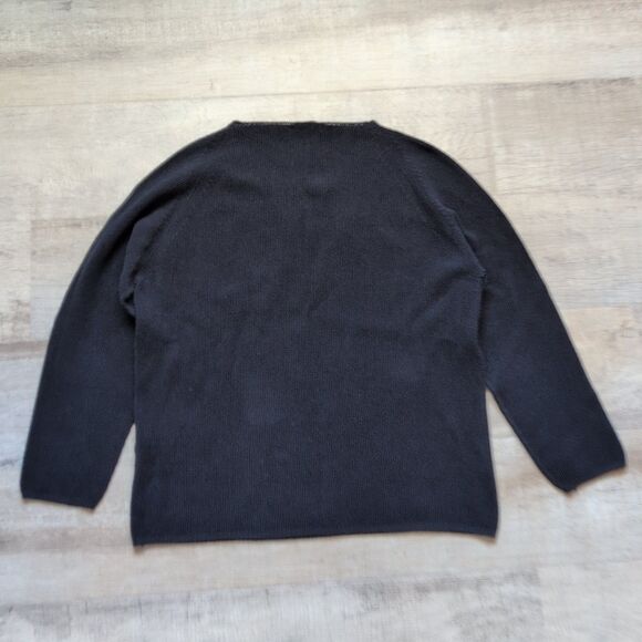 Les Copains Balck Long Sleeve Sweater Size 50 EUC - Picture 2 of 6